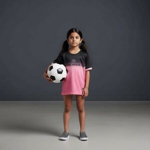 Inter Miami CF Pink & Black Soccer Jersey ⚽️Messi Team Colors ⚽️Youth🥅